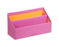 Rhodiarama porte-courrier simili cuir italien 25x10x14 cm - Lilas
