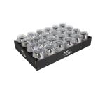 Plat. 24 oeufs métal. 10mx7mm coque Argt
