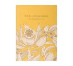 Jardin des Sens, Correspondentieset 12x16,5 cm met 8 enkele kaarten 11x15,5 cm geassorteerd en 8 enveloppen Pollen C6 natuurlijk wit