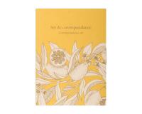 Jardin des Sens, Set de correspondance 12x16,5 cm contenant 8 cartes simples 11x15,5 cm assorties et 8 enveloppes Pollen C6 blanc naturel