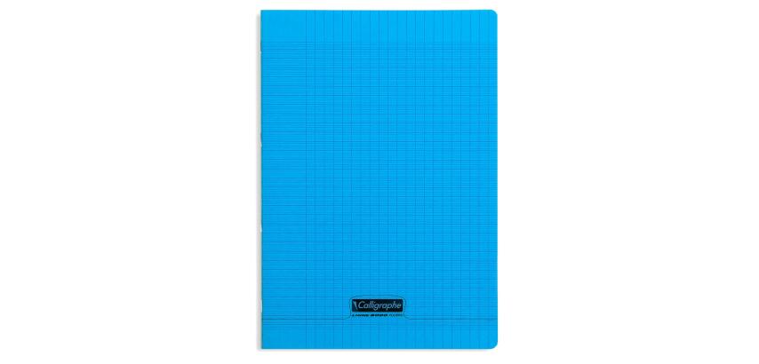 Cahier piqué 8000 POLYPRO A4 140 pages grands carreaux 90 g - Bleu