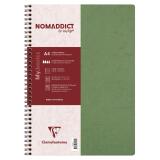 Clairefontaine Nomaddict Notebook - A4 - Lined - 50 Sheets - 90gsm ? Wirebound - Green