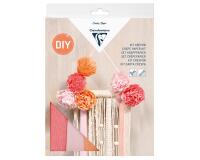 KIT CRÉPON, Décoration macramé 20,5x1,5x30cm - Assortiment