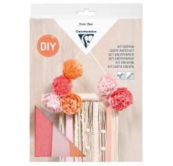 KIT CRÉPON, Décoration macramé 20,5x1,5x30cm - Assortiment