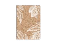 Cocoa motif, Cahier piqué cousu fil A4 - 21 x 29,7 cm, 96 pages, ligné + marge, ass. - Cacao