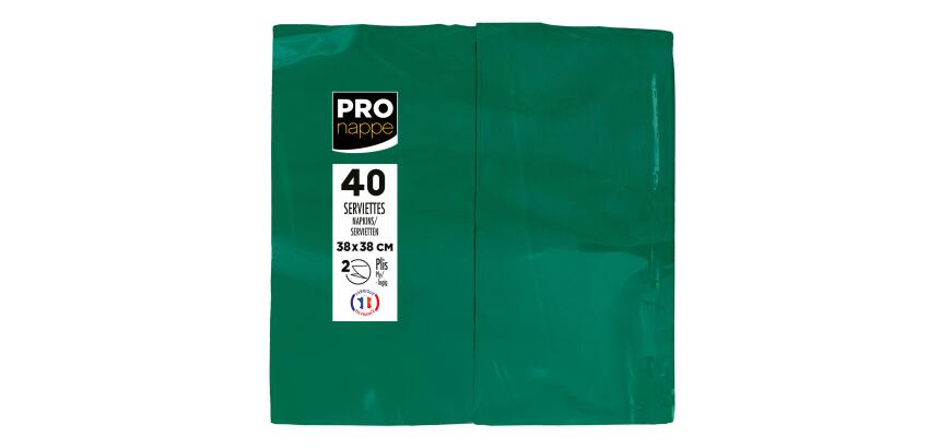Pack of 500 paper tablecloths, folded to size, in film Format 60x60cm