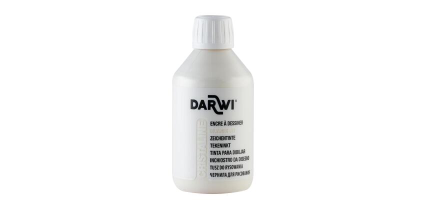 DARWI Zeichentinte, Flasche 250ml, Weiß - Weiß