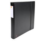 Classeur 4 anneaux plastifié Exacompta Exabinder A4 maxi - Dos 5 cm noir