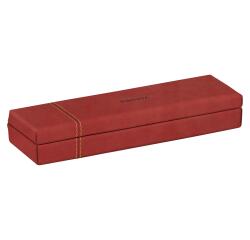 Rhodiarama plumier simili cuir italien 21x5,5x3 cm - Nacarat