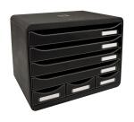 STORE-BOX MINI 7 drawers ECOBlack glossy - Glossy black