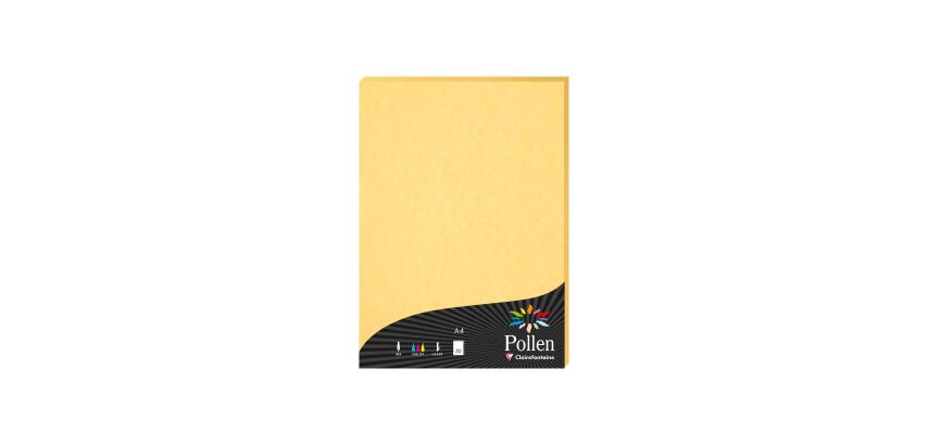 PAPIERS MARBRÉS, Etui de 50 feuilles Pollen 210x297mm 120g/m2 - Chamois marbré