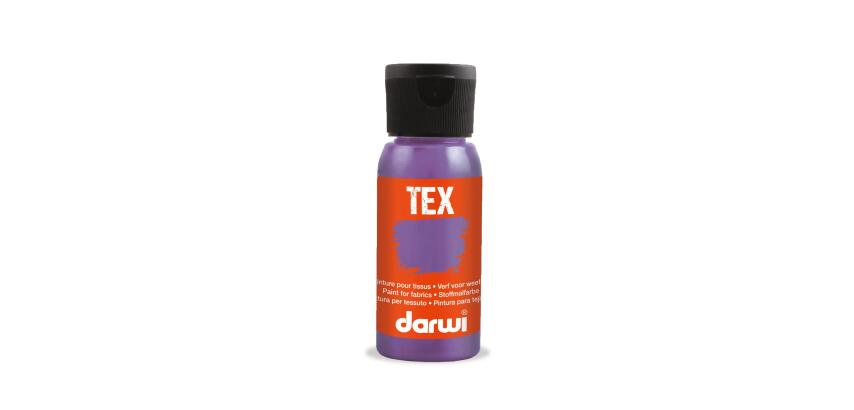DARWI 50 ml Bottle of Pearlescent Fabric Paint - Pearlescent Violet