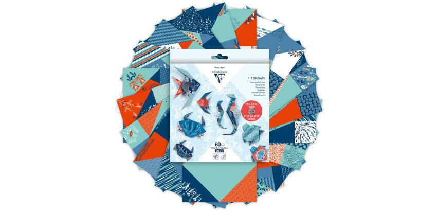 ORIGAMI, Pack 60S 3 sizes, Wildlife - Multicolour