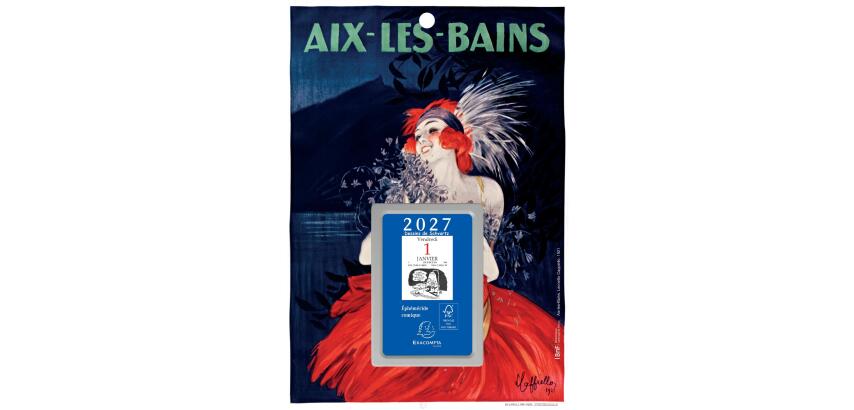 Bloc comique éphéméride Affiches anciennes sur support plaque imprimée 18 x 26 cm 2027 - Visuels assortis