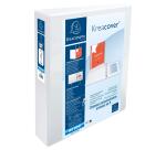 Classeur 4 anneaux cartonné Exacompta Kreacover® personnalisable A4 maxi - Dos 7,5 cm blanc