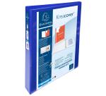 Classeur PP personnalisable Kreacover - 4 anneaux en D 30mm - A4 maxi - Bleu