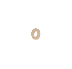 Chiffre 0 kraft 20cm - Kraft