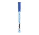 DARWI Marqueur Peinture sur Cuir Pointe Conique Fine 2mm - Bleu