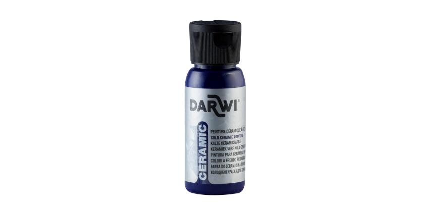 DARWI 50 ml fles koude keramiek verf, blauw - Blauw