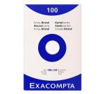 Pk 100 Exa Record Cards 100/150 White - White