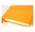 Rhodiarama Goalbook rembordé rigide A5 240 pages dot papier blanc 90g - Orange
