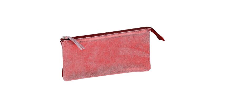 Ruby DAIM Pochette 2 compartiments 22x11 cm Rouge brillant