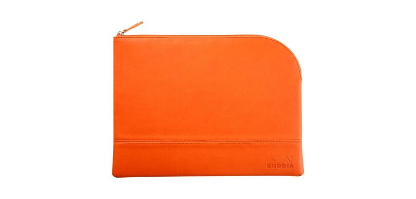 Rhodia Rhodiarama Zipped Pouch - 21 x 28cm - Tangerine