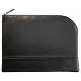 Rhodiarama pochette zippée en simili cuir - taille L (21x28 cm) - Noir