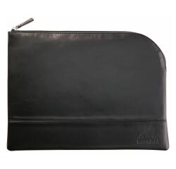 Rhodiarama etui met rits in kunstleer - maat L - 21x28 cm - Zwart