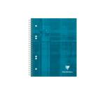 Bind'O Block cahier reliure intégrale A5+ 180 pages détachables perforées 6 trous ligné + cadre en-tête - Assortis