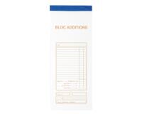 Bloc Addition 50 feuillets autocopiants numérotés en dupli - Format 9,1x22,5 cm