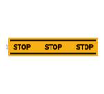 Zelfklevend bord stoppen verplicht geel 100cm - Geel
