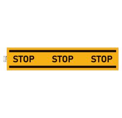 Zelfklevend bord stoppen verplicht geel 100cm - Geel