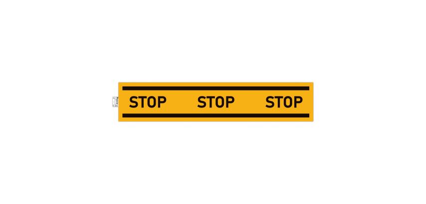 Non-slip adhesive PVC panel Stop strip yellow 100 cm - Yellow