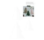 PAPIERS IMPRIMÉS, Bloc de 20 feuilles à motifs 160g/m2 au format A4 (21x29,7cm) + 1 idée créative - Noël cosy - Multicolore