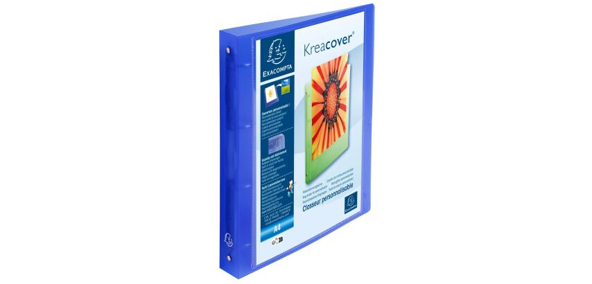 Classeur 4 anneaux 30mm polypropylène chromaline 10/10e Krea Cover - A4 maxi