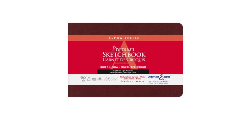 Alpha Series carnet souple 46F 21,6x14cm 150g - Blanc