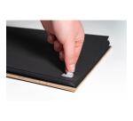 Etuis de 600 autocollants double face - Blanc
