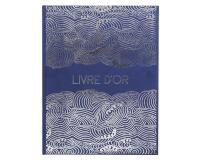 Livre d'or 100 pages tranche argent Japan