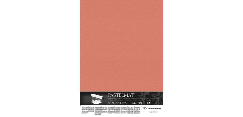 Pastelmat paquet 5F 50x70cm 360g - Sanguine