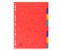 Register A4, Colorspan-Karton 225g, 8 Taben - Farben sortiert