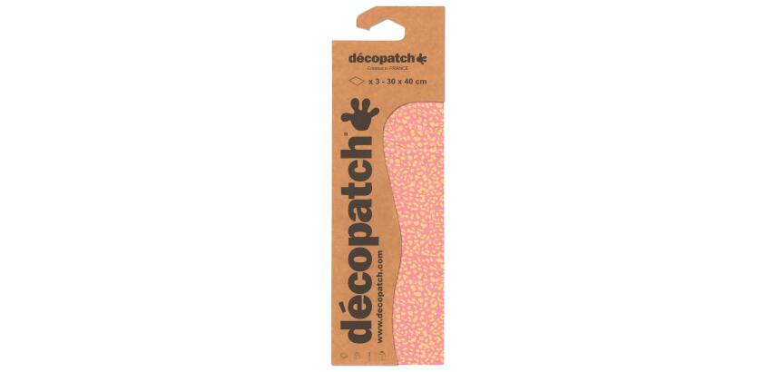 Pochette 3 Feuilles Identiques Ref 839 - Rose