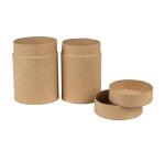 Set of 2 tea tins with resealable lid - Kraft