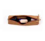 CÉLESTE CUIR Trousse ronde Ø5,5x22 cm Disco Or