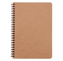 Cahier reliure intégrale Age Bag A5 100 pages petits carreaux - Tabac