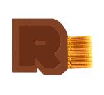 Rhodiarama porte-stylo autoadhésif 4x3 cm pour blocs carnets et agendas - Cuivre