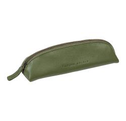 Flying Spirit trousse en cuir Triangulaire 18x4x4cm - Kaki