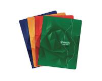 Cahier piqué 7000 17x22 cm 192 pages grands carreaux 70 g - Assortis