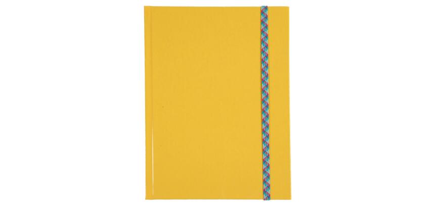 Iderama Notebook 220x170, 192 lined pages - yellow