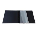 Spiralfotoalbum MILANO 32x32 cm, 60 schwarze Seiten - Schwarz